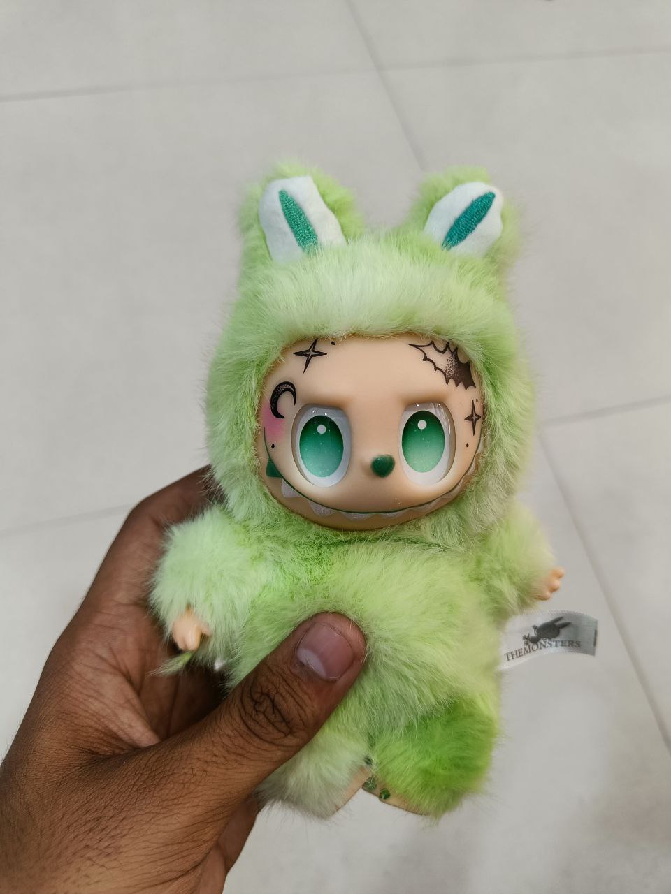 Custom Labubu Figure with Tattoo Details, Collectible Designer Kawaii Fantasy Toy (Authentic PopMart)